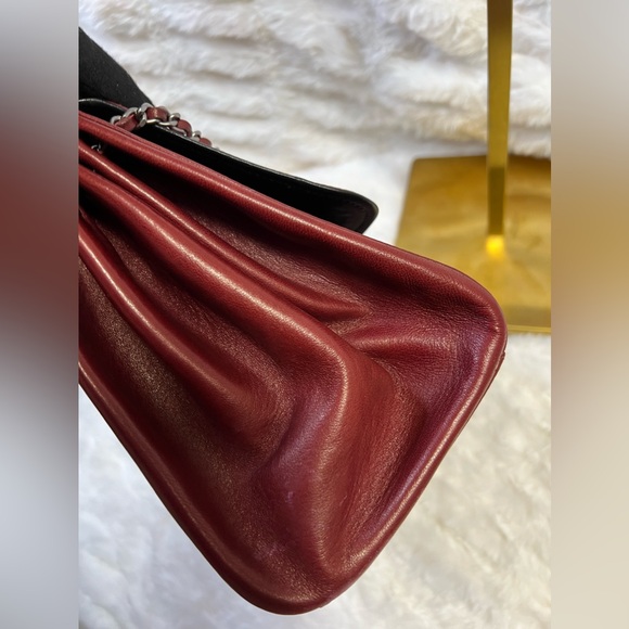 CHANEL Burgundy Square Quilt Accordion Flap Bag-63111012 - Picture 8 of 11